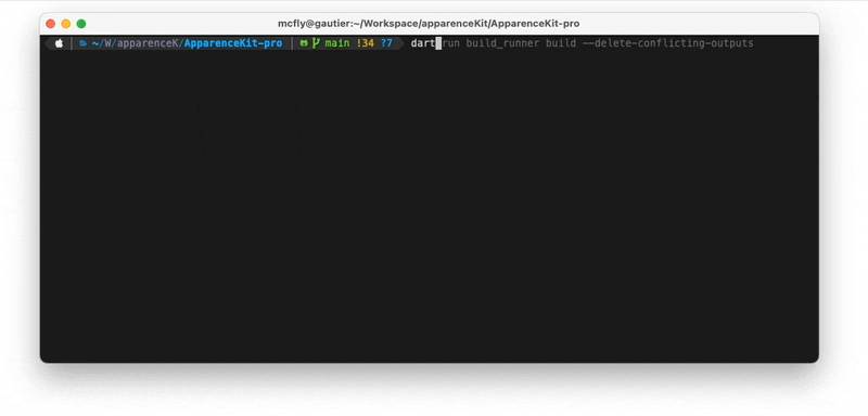 Flutter cli starter generator tool